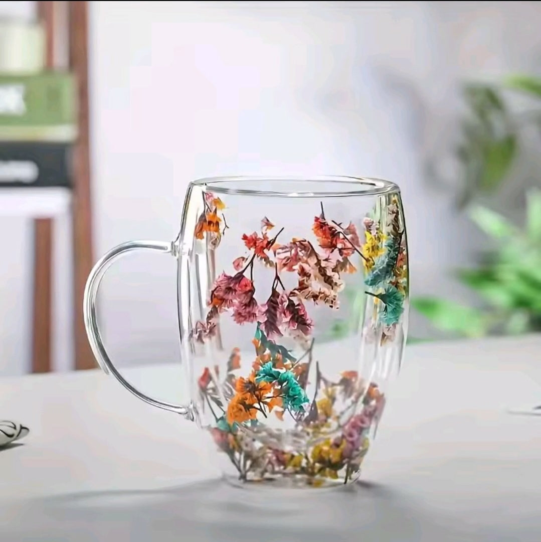 Drinkware Decor Double Wall Clear Glass Coffee Mug