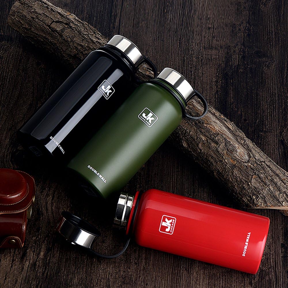 Drinkware Decor Vacuum Insulated Stainless Steel Water Bottle - Keeps Drinks Hot for 24 Hours, Cold for 12 Hours 27oz(800ml) - Sweat Proof Sport Design