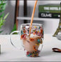 Drinkware Decor Double Wall Clear Glass Coffee Mug